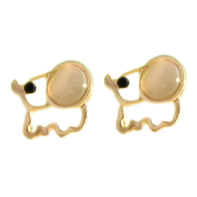 

New Fashion Cute Cartoon Elephant Earrings Cat Snake Small Elephant Stud Earring Jewelry Accessories