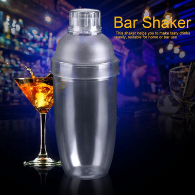 

Greensen Anti-leakage Transparent PC Resin Milk Tea Cocktail Drink Shaker Bar Tool 700cc