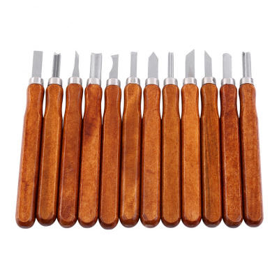 

Greensen 12pcs Woodcut Cutter Knife Set Hand Wood Carving Chisels for Woodworking DIY Tools