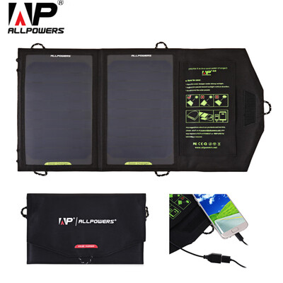 

ALLPOWERS 10W Monocrystalline Silicon Solar Panel Folding Charging Bag