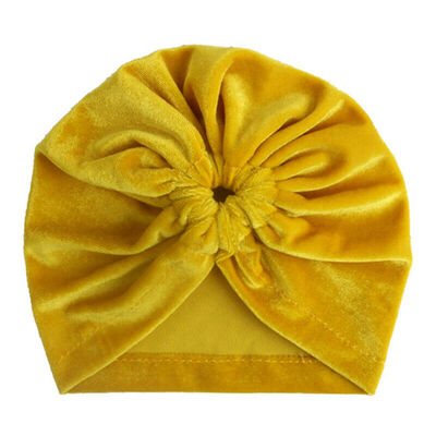 

Infant Baby Girl Children Twist Knot Indian Turban Hat Velvet Hair Head Wrap Cap