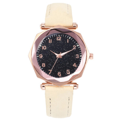 

Explosion models hot starry luminous dial fashion ladies octagonal watch simple