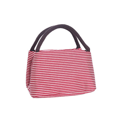 

Fashion Stripe Thermal Insulation Office School Picnic Food Bento Lunch Tote Bag