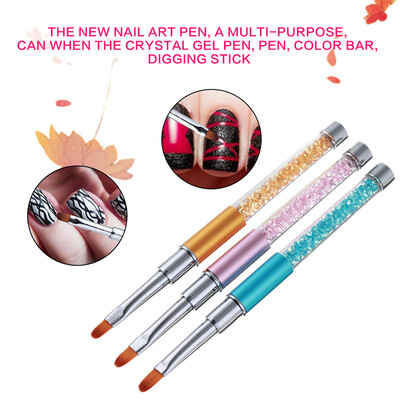 

〖Follure〗3pcsNail Art UV Gel Polish Design Dot Painting Detailing Pen Brushes Tool Set B