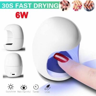 

Mini Portable 6W LED Nail Dryer Cure Lamp Machine For UV Gel Nail Polish Light