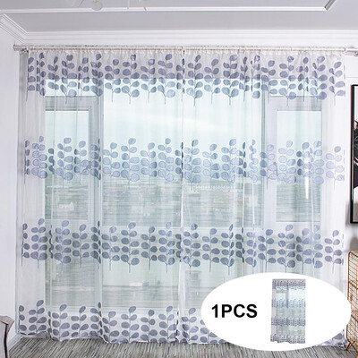 

Gobestart Trees Sheer Curtain Tulle Window Treatment Voile Drape Valance Fabric