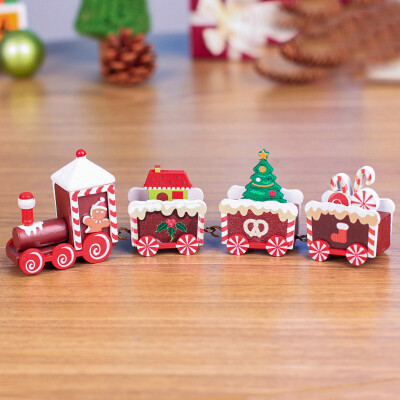 

〖Follure〗Christmas Decoration Gift Christmas Train Holiday Gift Decoration Decoration