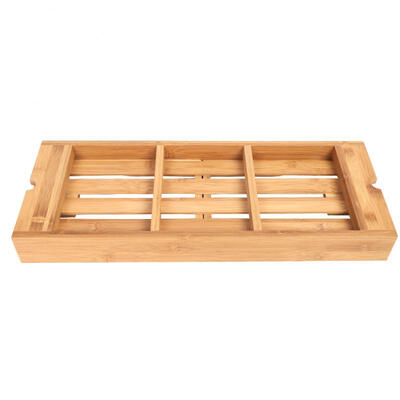 

Greensen Multifunctional Retractable Wooden Bathroom Bathtub Storage Frame Wall Rack Organizer