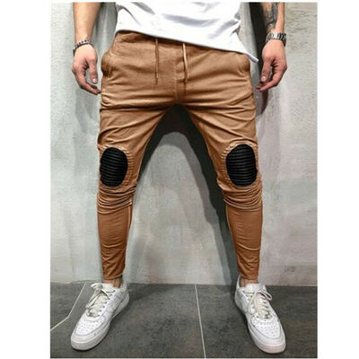 

Mens Slim Fit Urban Straight Leg Trousers Casual Pencil Jogger Cargo Pants