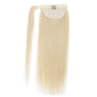 

BHF Hair Silky Straight High Ponytail With Drawstring Clip in Remy Human Hair Extensions