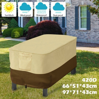 

420D Patio Table Cover Outdoor Heavy Duty Waterproof Cover Garden Terrace Furniture Dustproof Covers