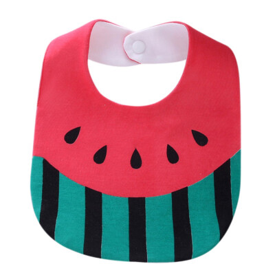 

3020cm Fruit Pattern Baby Bib Newborn Cotton Waterproof Bib Saliva Towel Children Eating Pocket