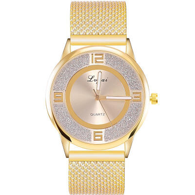 

2019 Hot Flash Watch Relogio Feminino Rose Gold Minimalist Mesh Band Quartz Wristwatch Women Female Luxury Scrub Watches