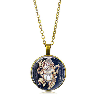 

Vintage Statue Necklace Decoration Jewelry For Women Men