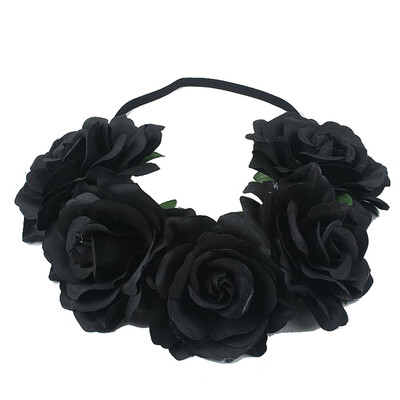 

〖Follure〗Fashion Women Girls Flower Head Hollow Elastic Hair Band Headband Wedding Party