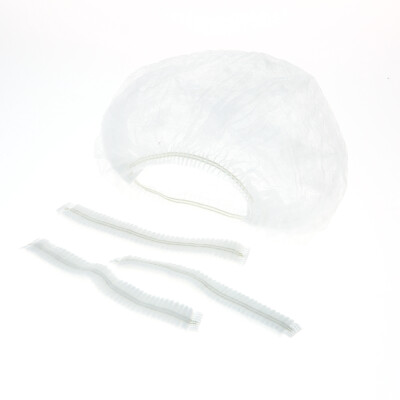 

Carevas 100PCS Disposal Hair Net Caps Elastic Non-Woven Head Buffant Caps Hair Covers for MedicalLabsFood ServiceTattoo