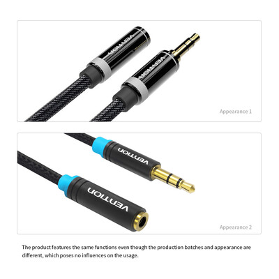 

VENTION 35mm Audio Extension Cable Stereo Male to Female Audio Adapter AUX Cable for Car Smartphone PC MP3 5m1640ftBlack