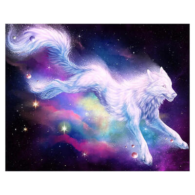 

5D DIY Full Drill Diamond Painting Novelty Wolf Cross Stitch Embroidery Kit