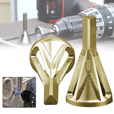 

1xStainless Steel Deburring External Chamfer Tool Bit Remove Burr Repairing Gold