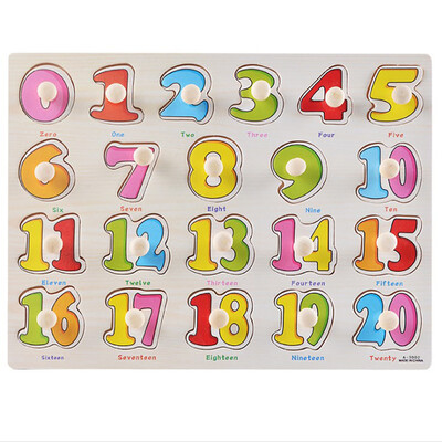 

Gotoamei Kid Early Educational Toys Baby Hand Grasp Wooden Puzzle Toy Alphabet