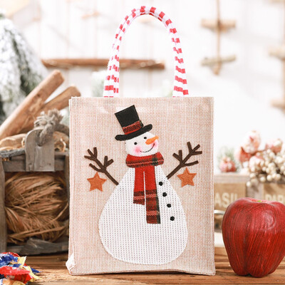 

〖Follure〗Christmas Gift Cloth Handbag Candy Bag Merry Christmas Candy Bags Xmas Decor