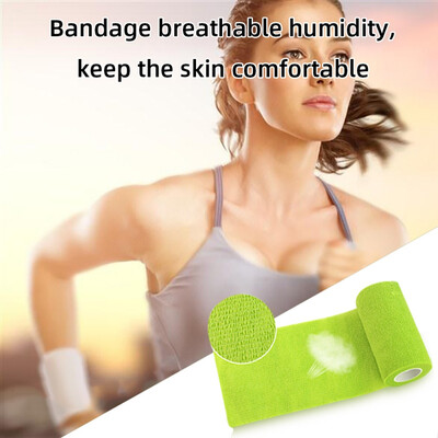 

1pc Printed Medical Self-adhesive Sports Wrap Tape Finger Joint Knee First Aid bag Sport Elastic