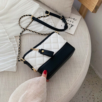 

Advanced foreign gas bag fresh wandering bag in summer new 2019 fashion rhomboid chain single shoulder oblique satchel bag