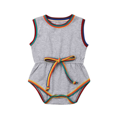 

Summer Infant Toddler Kid Boys Girls Family Brothers sisters matching Clothes Sleeveless Dress Romper Sunsuit