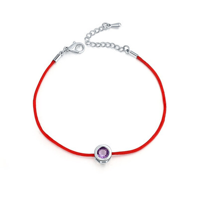 

National Style Zircon Red Rope Bracelet The Birth Year Hand Rope Unisex Pair Jewellery Hot Gift