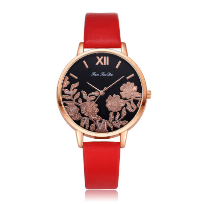 

FANTEEDA Womens Watch Fashion Flower Dial Print Watch