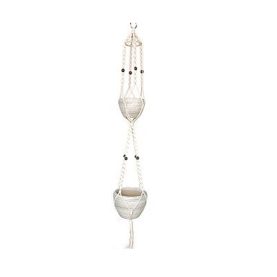 

MEIYU Double-layered iron ring with pearl cotton net decoration handmade 13932