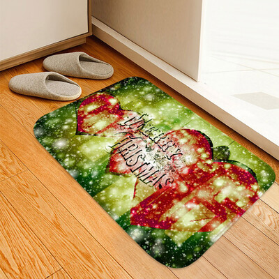 

Siaonvr Christmas Carpet Kitchen Doorway Bathroom Floor Carpet Floor Mat Print 40x60cm