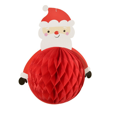 

Unique Santa Claus Paper Ball Pull Flower Christmas Tree Pull Flower Decoration Festive Party Supplies