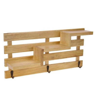 

Wood Wall Mounted Shelf Holder Storage Rack Organizer Hanging Home Decor