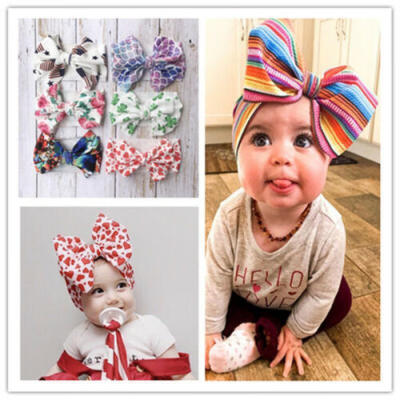 

New Baby Girl Hair Band Big Bow Headband Turban Knot Hair Accessory Head Wrap