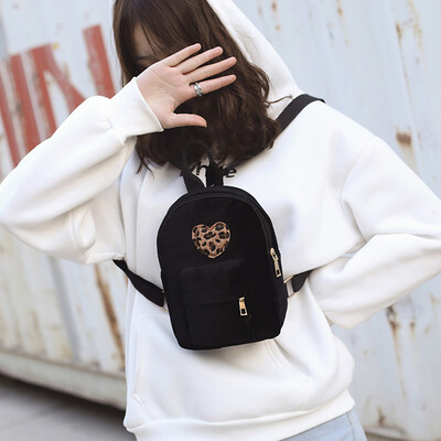 

Tailored Women Simple Literature College Solid Color Corduroy Backpack Student Backpack