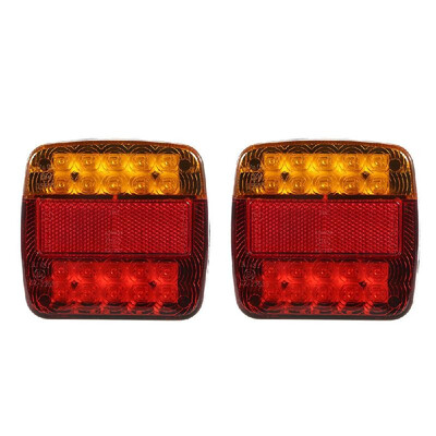 

2x 26LED Stop Rear Tail Reverse Light Indicator License Plate Lamp Truck Trailer Side Marker Lights DC 12V