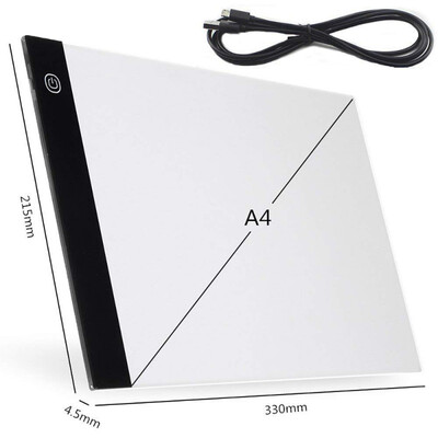

A4 LED Diamond Painting Light Pad Tablet Lightpad Ultrathin Dimmable Brightness USB Light Pad For Drawing Sketching Animation