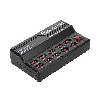 

Smart Charging Station with 10 Ports USB Charging Dock USB Charger of Universal Compatibility Charging Station for Family&Offi
