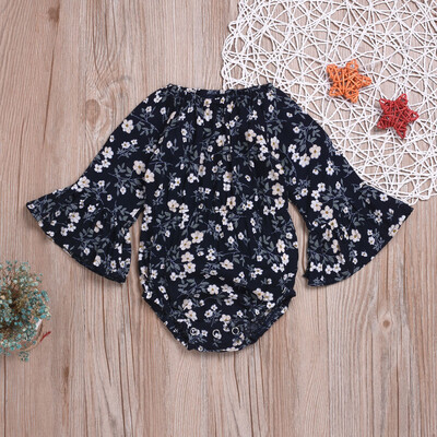 

Newborn Infant Baby Girl Floral Flower Rompert Bodysuit Outfits Clothes