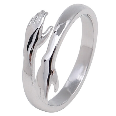 

Hugging Hand Ring for Women Man Antique Hug Layer Open Knuckle Couple Rings