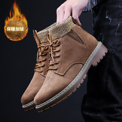 

Martin boots high mens tide Martin shoes British wind mens help snow boots socks casual wear