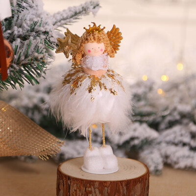 

Gobestart Christmas Ornaments Santa Claus Snowman Reindeers Toy Doll Hang Decoration Gift