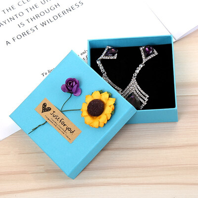 

FUNNYBUNNY Artificial Flowers Kraft Paper Gift BoxesCandy BoxesJewel Case