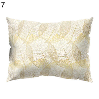 

Flower Leaves Light Pillow Case Cushion Cover Sofa Bed Car Hotel Office Decor