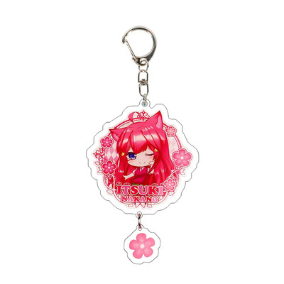 

CAR-TOBBY Anime Double sided Flower Wedding Keychain Acrylic Keychain Cute Funny Cartoon Pendant Key Ring