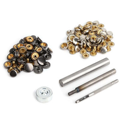 

30set Metal Snap Buttons Press Popper Stud BucklesFastener Snap Tool Kit