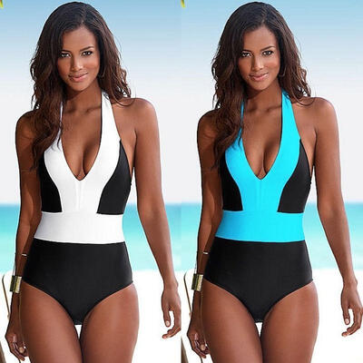 

Sexy Women One Piece Swimsuit Swimwear Bathing Monokini Push Up Padded Bikini LZ