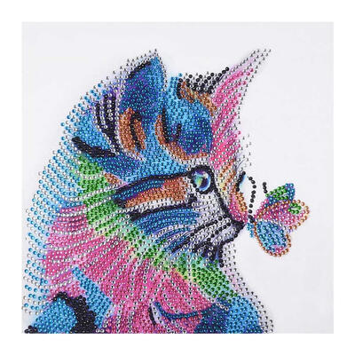 

5D DIY Special Shaped Diamond Painting Butterfly Cat Cross Stitch Embroider