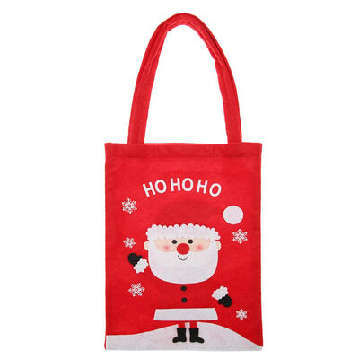 

Christmas Gifts Bags Non-Woven Fabric Kids Candy Handbags Xmas Party Decor